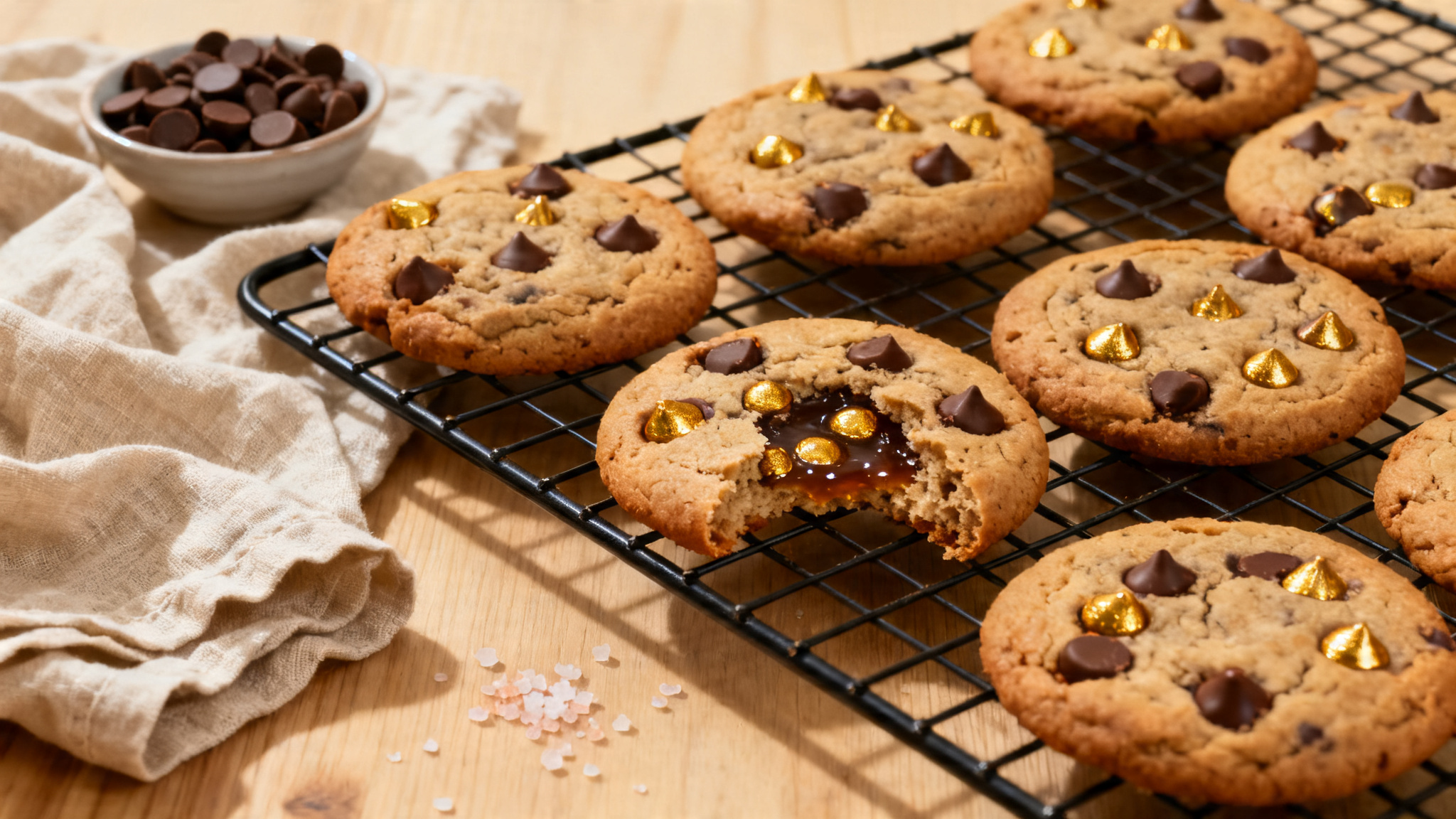 Recette de cookies moelleux, bords dorés et cœur chewy