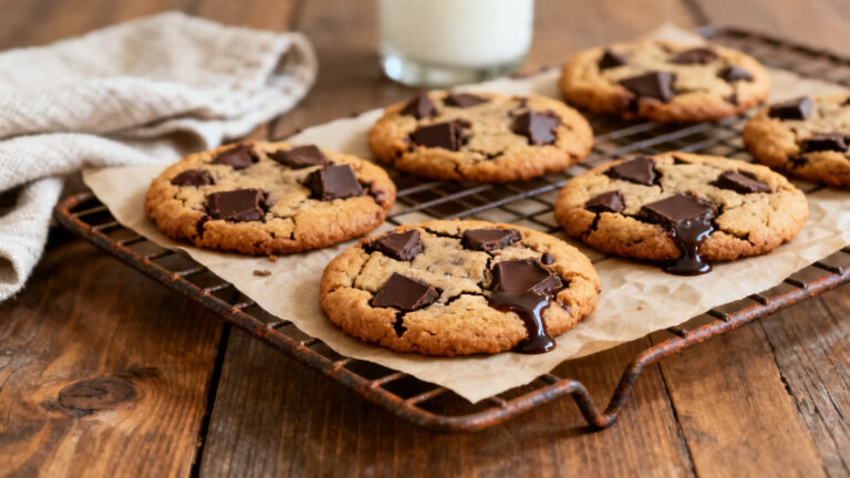 Cookies sans sucre au chocolat noir