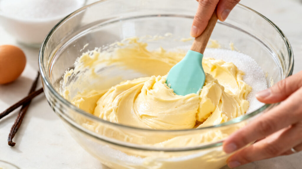 Beurre mou et érythritol crémés, pâte souple non collante