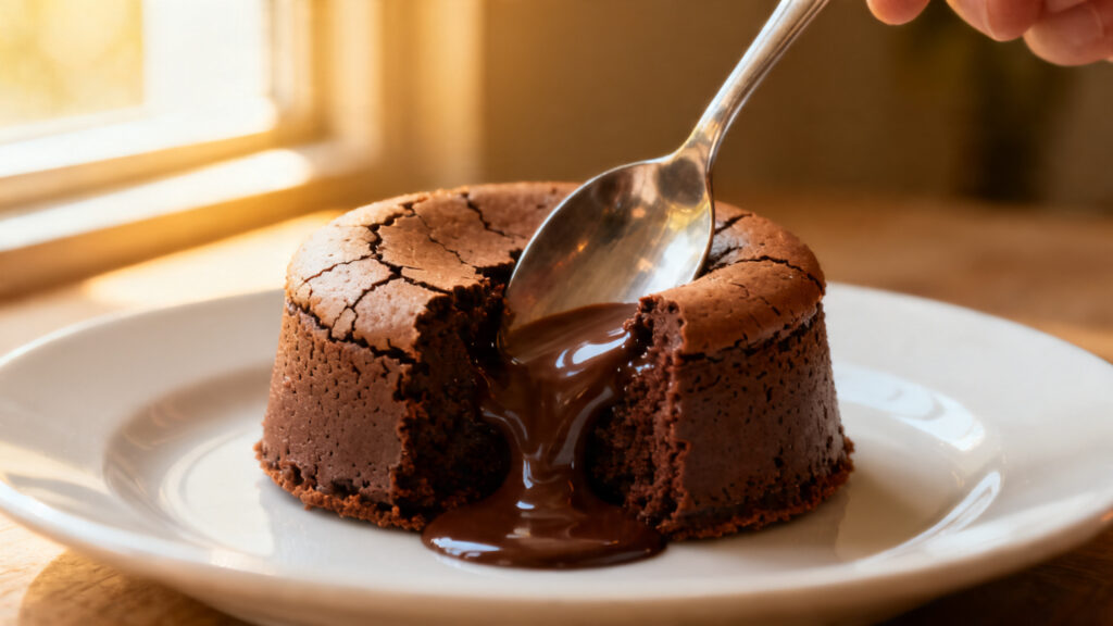 Fondant chocolat facile, dessert enfant au cœur coulant