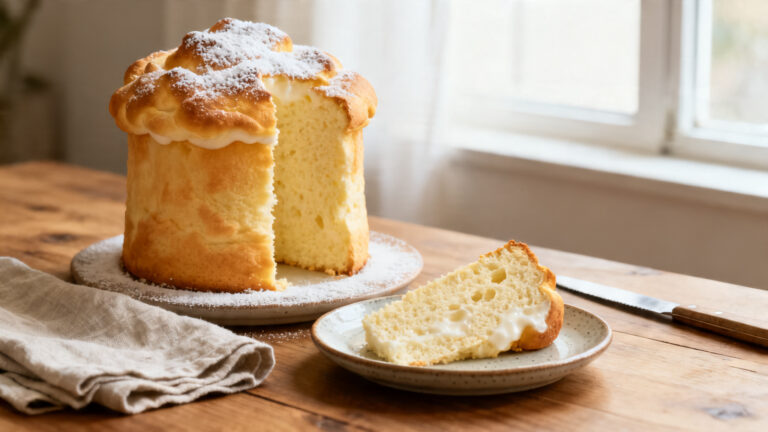 Gâteau nuage au yaourt, mie aérienne et dorure légère