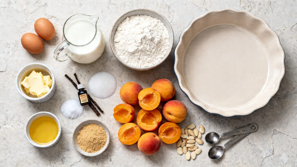 Ingrédients pour appareil à clafoutis et moule 24 cm