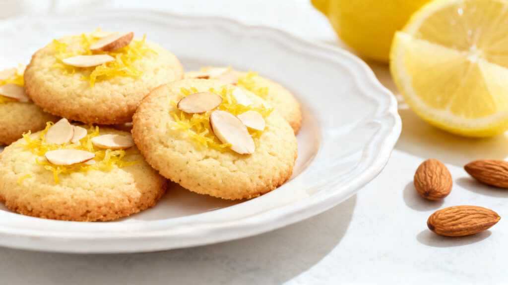 Mini cookies citron amande sans lactose légers