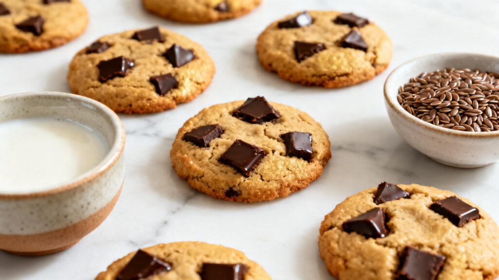Mini cookies vegan au chocolat noir fondants