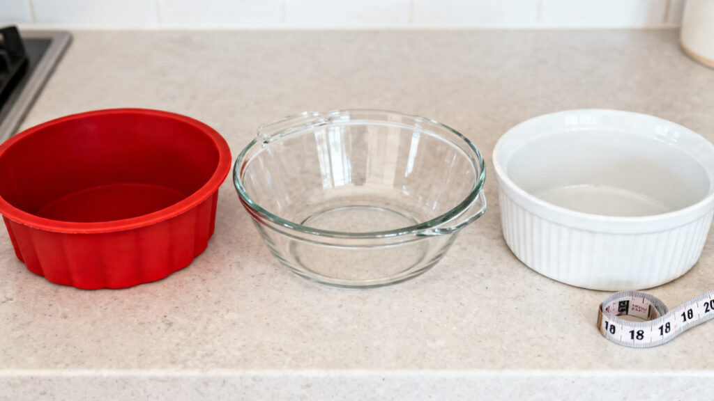 Moules silicone, verre et céramique, diamètre 18 à 20 cm