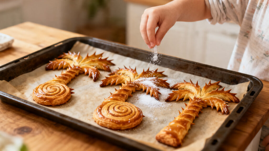 Palmiers faciles en pâte feuilletée, recette rapide