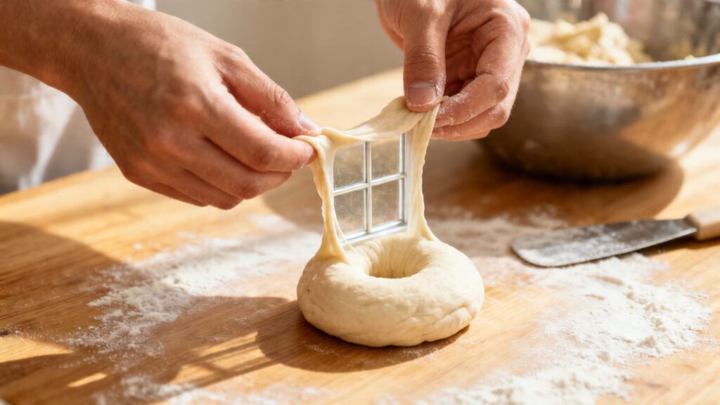 Test de la fenêtre pour pâte à donuts briochée