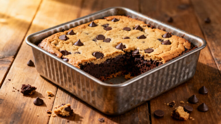 Carrés de brookie, couches nettes, recette browkie facile