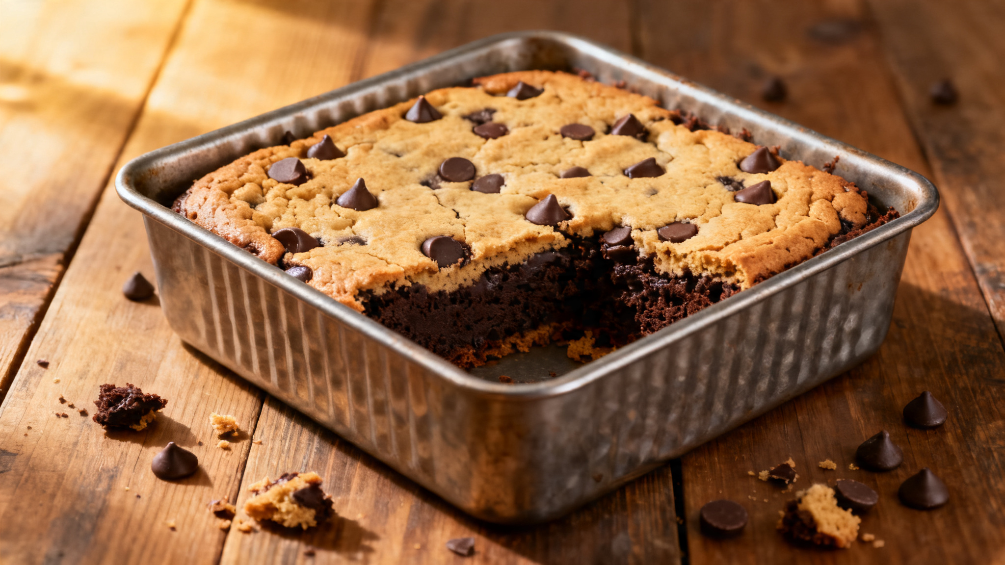 Carrés de brookie, couches nettes, recette browkie facile