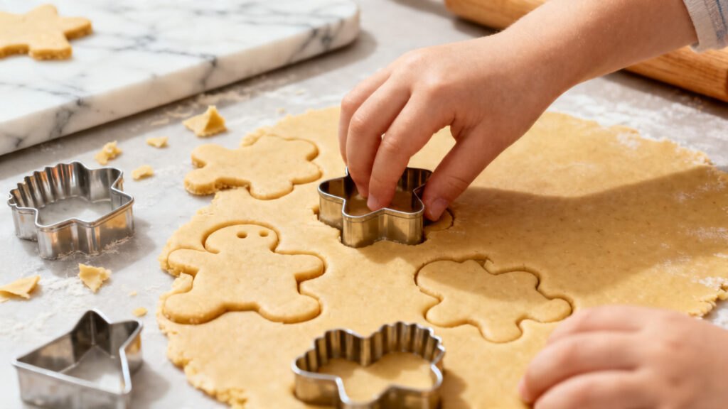 Biscuits sablés enfant avec emporte-pièces faciles