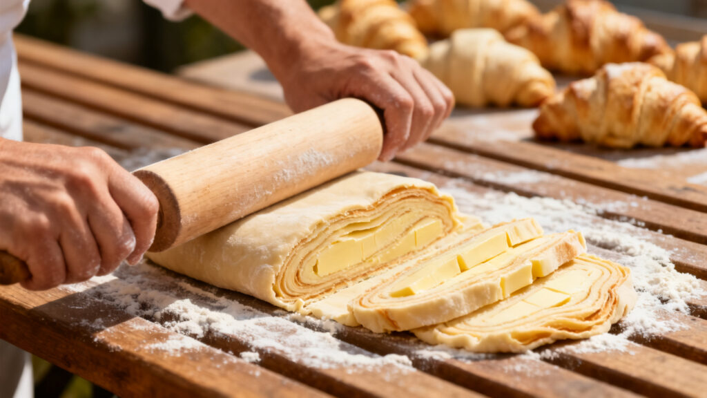 Feuilletage régulier au beurre de tourage 84 %