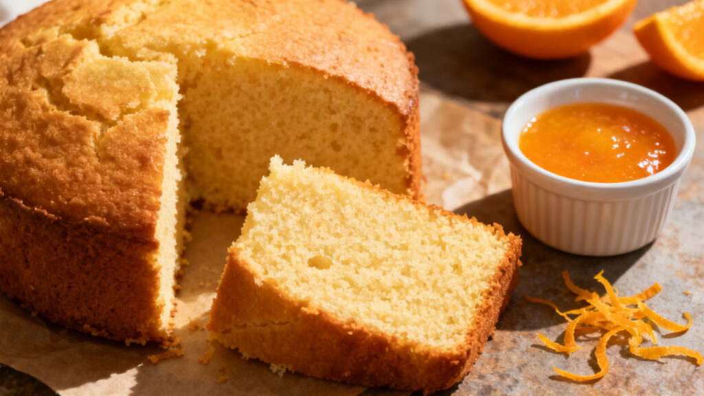 Gâteau de semoule léger à l’orange, dessert minceur
