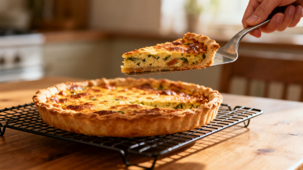 Cuisson garnie pâte brisée, dessous croustillant bien doré