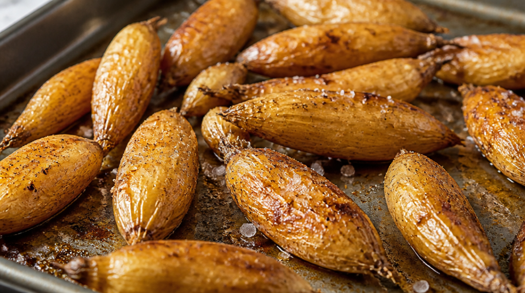 Tubercules de dahlia rôtis, saveur type topinambour