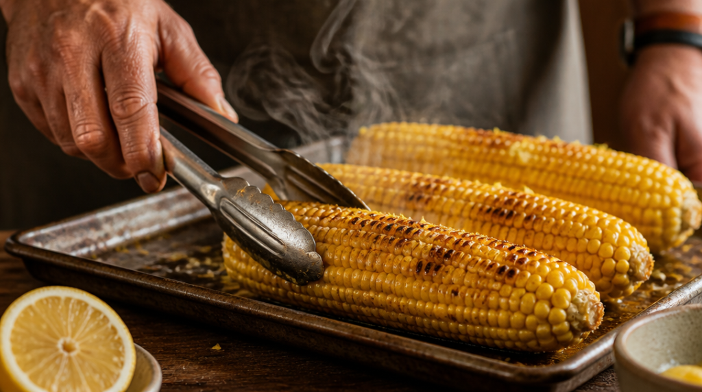 Épis de maïs grillés, idée cuisson simple