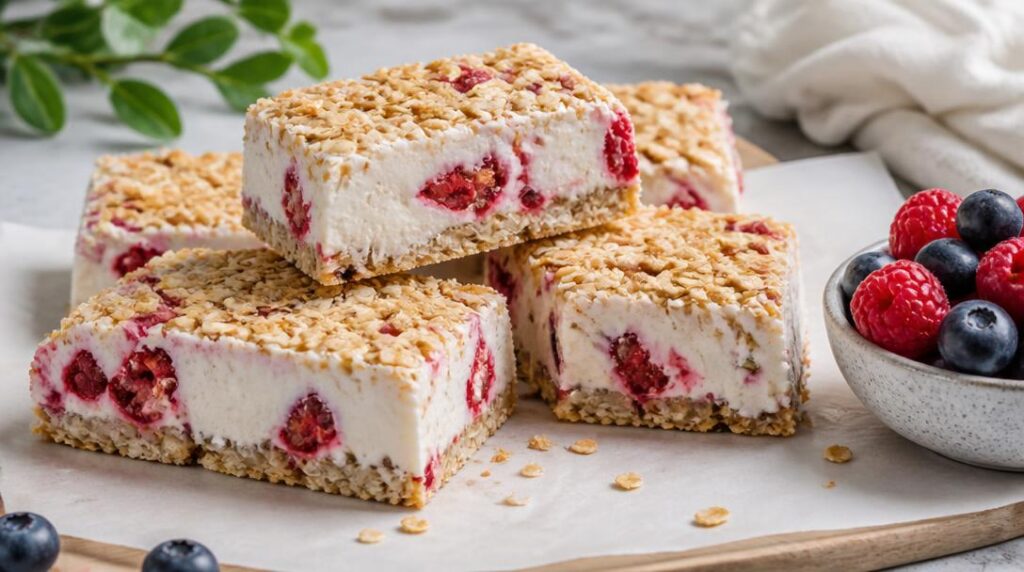 Collation protéinée au skyr et aux fruits rouges