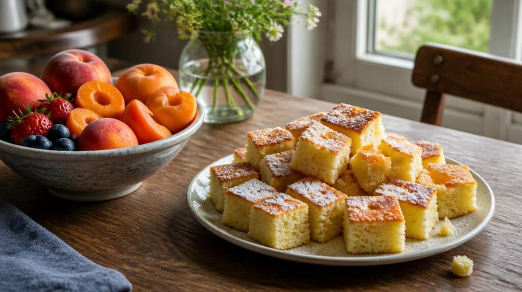 Gâteau au yaourt léger avec fruits frais