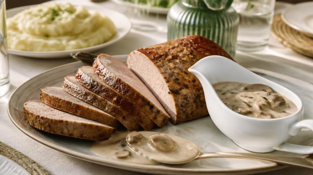 Sauce pour rôti de veau aux champignons