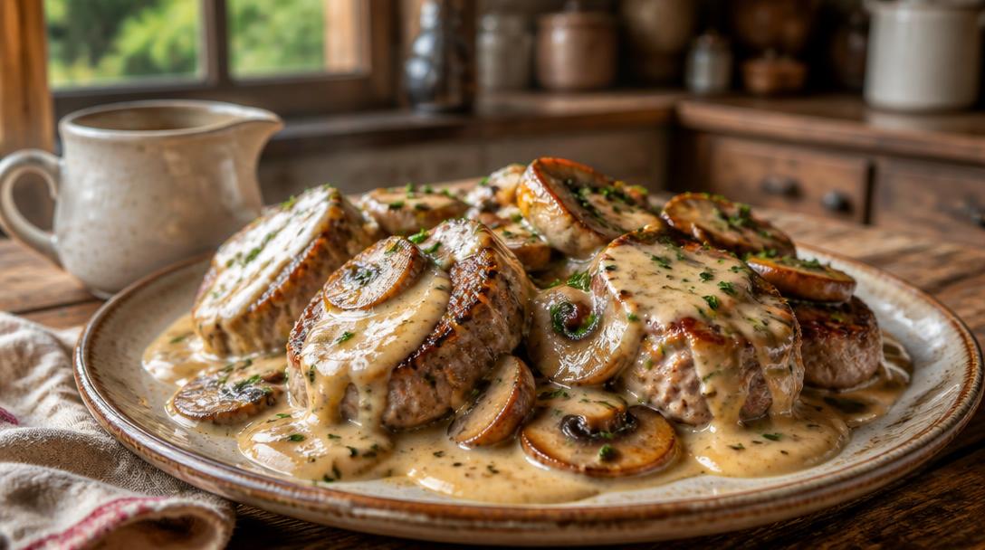 Sauce pour accompagner du veau aux champignons